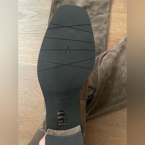 Aquatalia Lisandra Over The Knee Suede Boot Gray Size 7 NEW - Picture 11 of 13